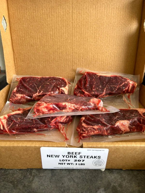 Beef New York Steaks 3 lbs.
