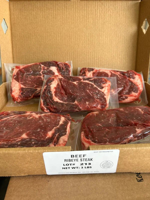 Beef Ribeye Steaks 3 lbs.