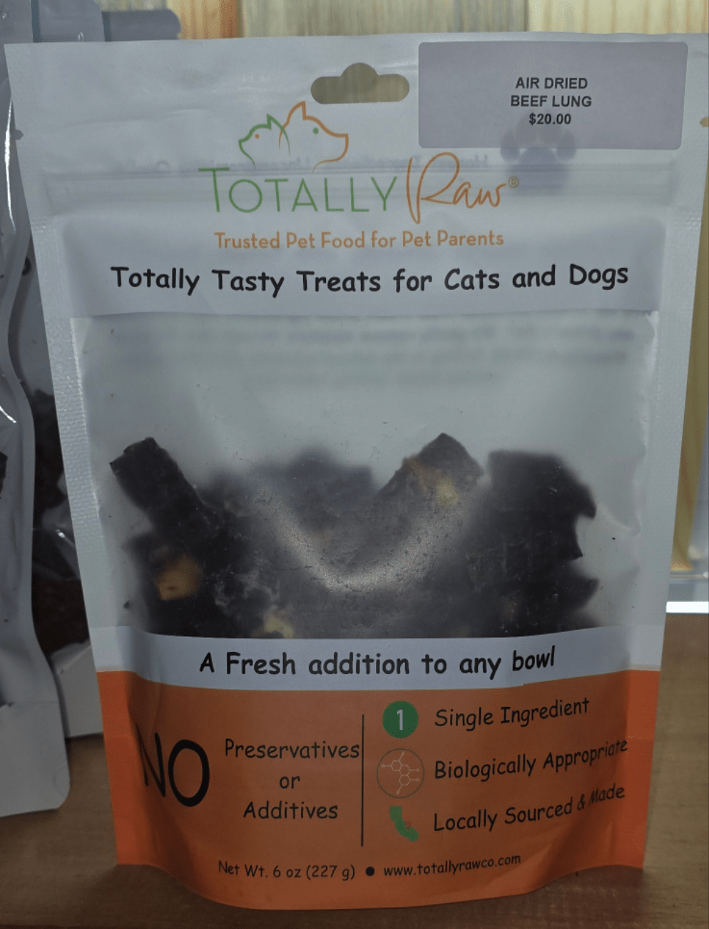 Dehydrated Beef Lung Bites - Totally Raw