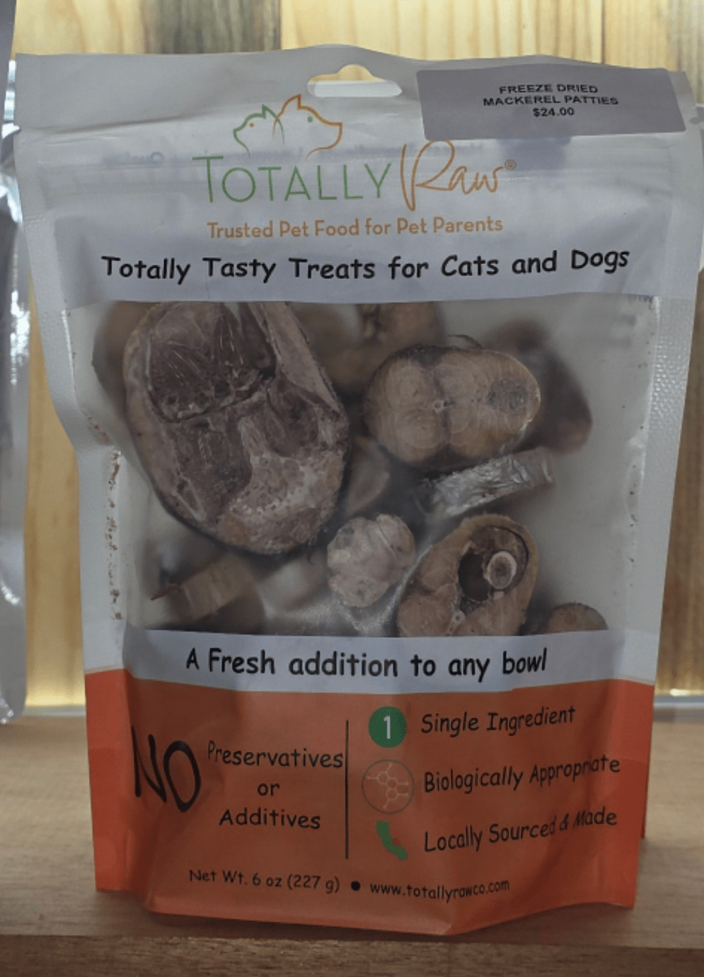 Freeze Dried Mackerel Patties - Totally Raw