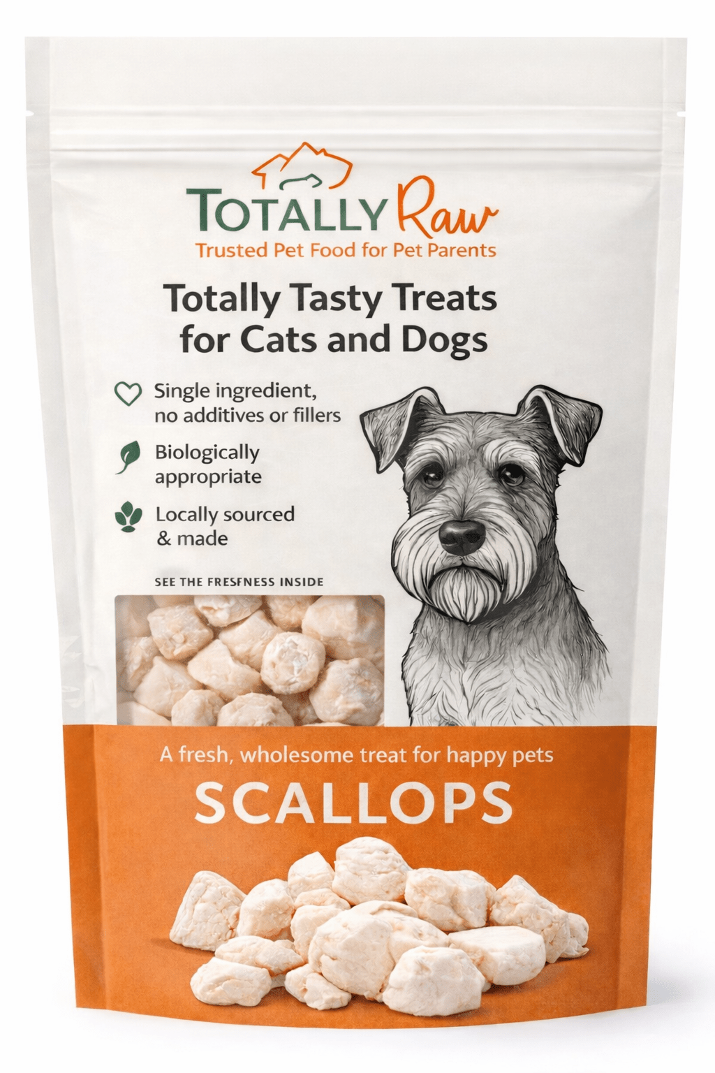Freeze Dried Scallops - Totally Raw