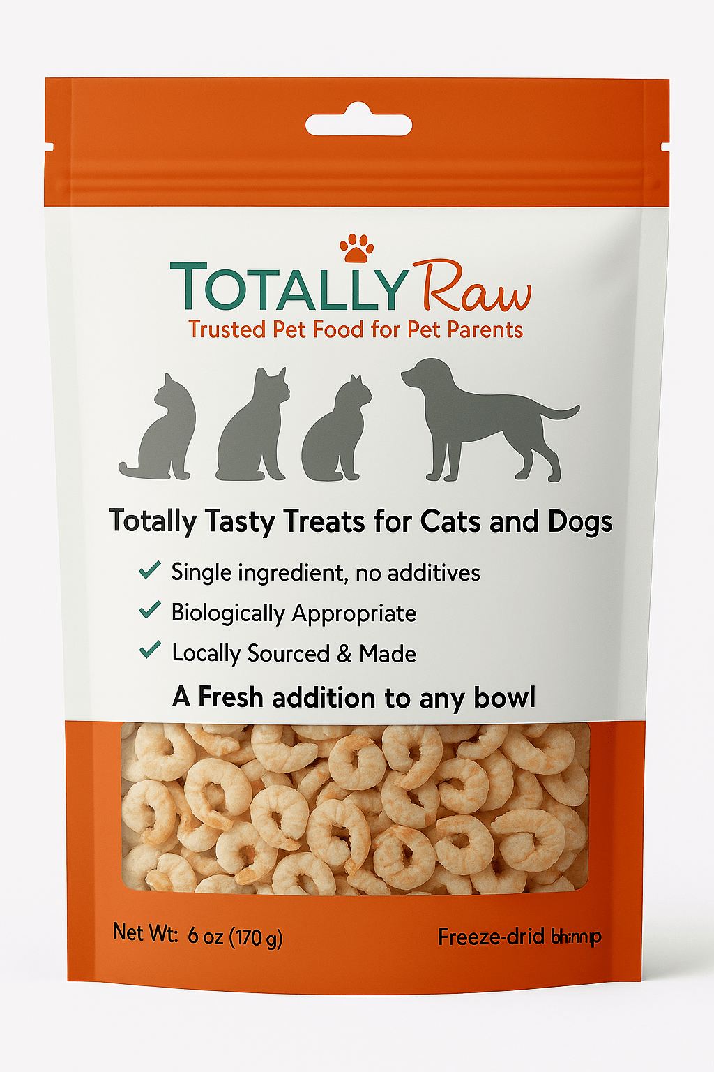 Freeze Dried Small Shrimp - Totally Raw